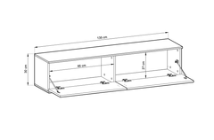 Moro Floating TV Cabinet 135cm - product image 3
