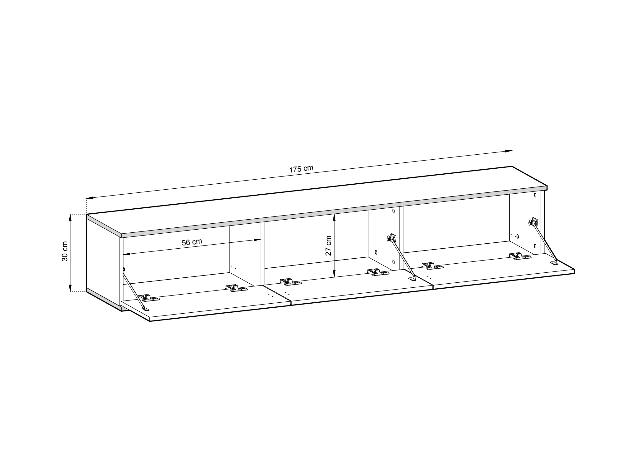 Moro Floating TV Cabinet 175cm
