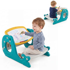 Multi-functional Convertible Kids Activity Table Set-Yellow