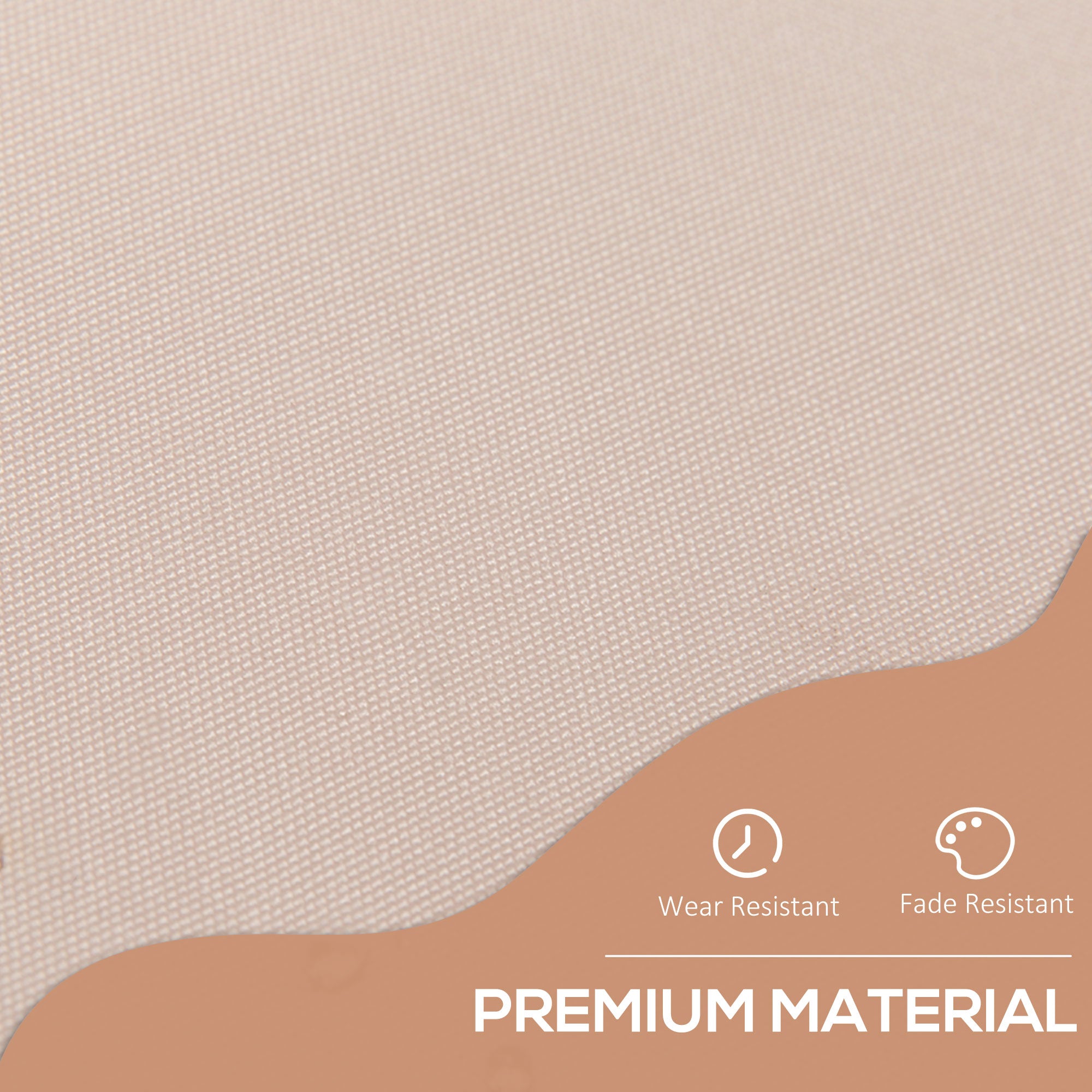 Outsunny 2x1.5m Adjustable Outdoor Aluminium Frame Awning Beige