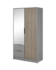 Nelly Hinged Door Wardrobe 105cm [Mirror] - product image 11
