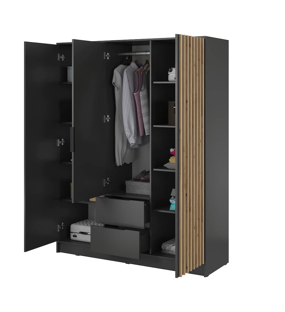 Nelly Hinged Door Wardrobe 155cm - product image 9