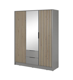 Nelly Hinged Door Wardrobe 155cm [Mirror] - product image 11