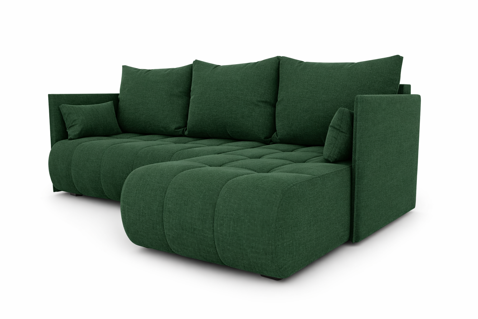 Corner Sofa Bed NESSA Deep forest green