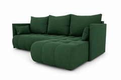 Corner Sofa Bed NESSA Deep forest green