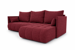 Corner Sofa Bed NESSA Burgundy