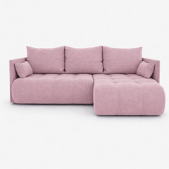 Corner Sofa Bed NESSA Dusty Pink