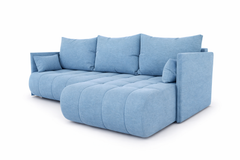 Corner Sofa Bed NESSA Sky Blue