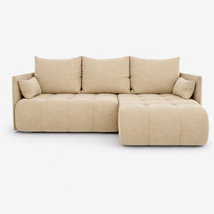 Corner Sofa Bed NESSA Warm Beige
