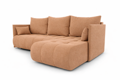 Corner Sofa Bed NESSA Muted Terracotta