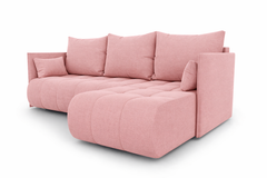 Corner Sofa Bed NESSA Dusky Pink