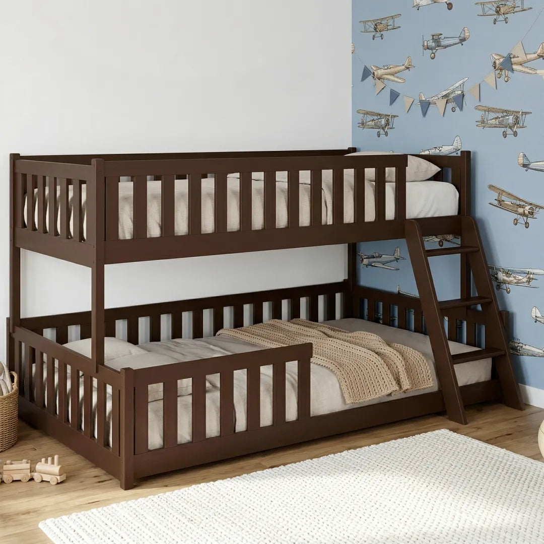 Wooden Bunk Bed Nicea in Dark Chocolate, image 18