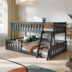 Wooden Bunk Bed Nicea in Graphite, image 2