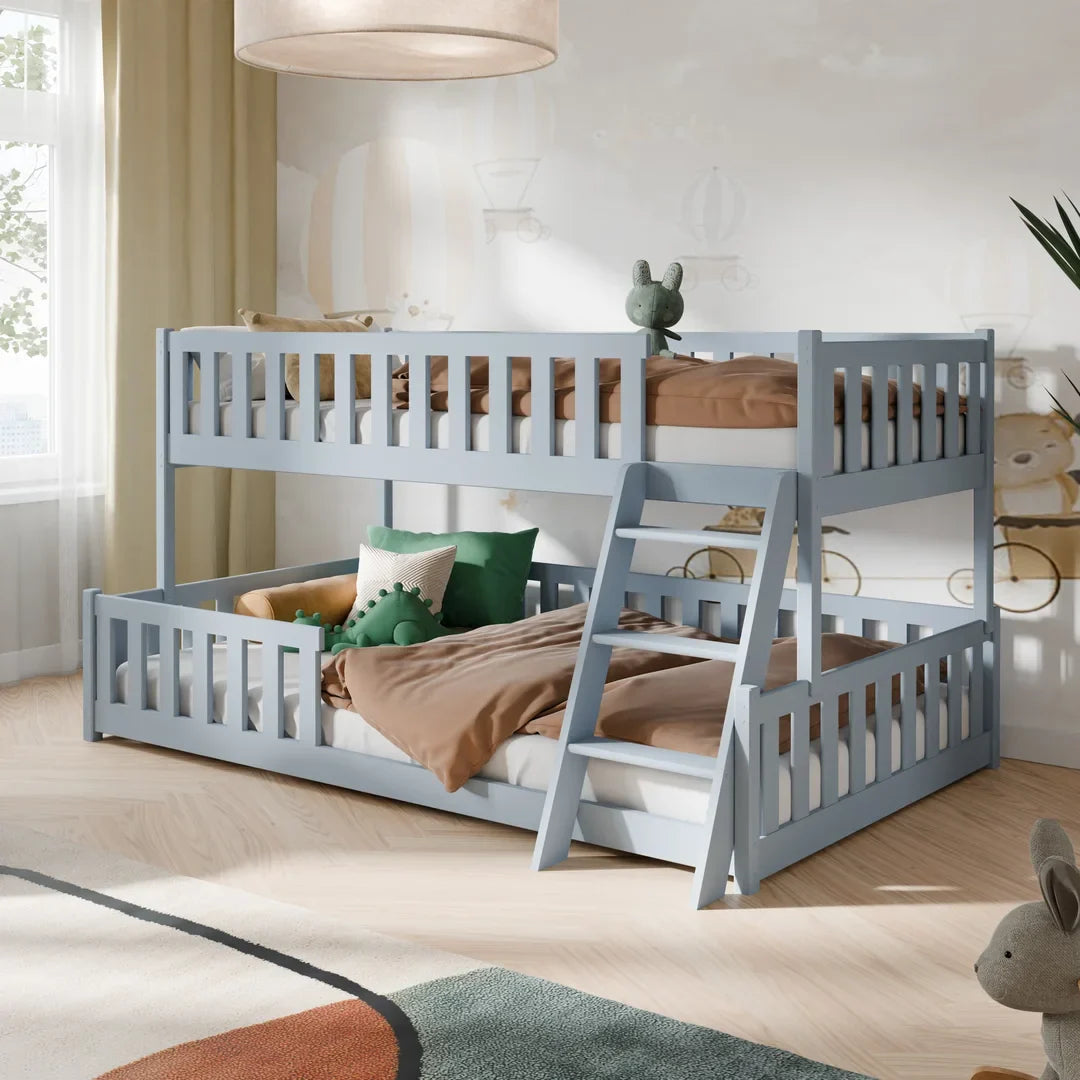 Wooden Bunk Bed Nicea in Grey Matt, image 4