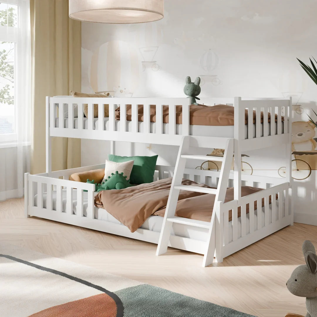 Wooden Bunk Bed Nicea in White Matt, image 10