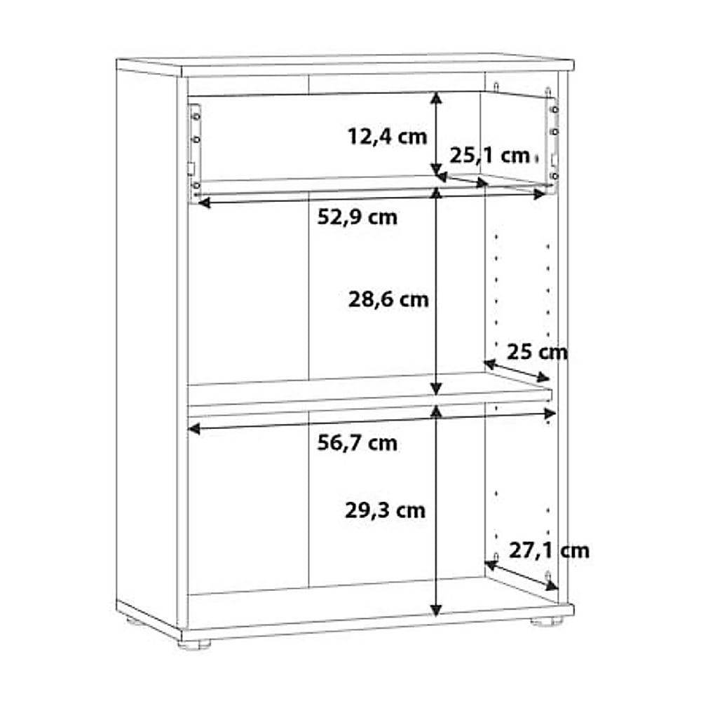 Niko Highboard Cabinet 60cm in Oak Artisan, image 7
