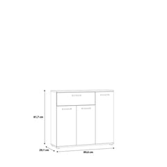 Niko Sideboard Cabinet 90cm in Oak Artisan, image 6