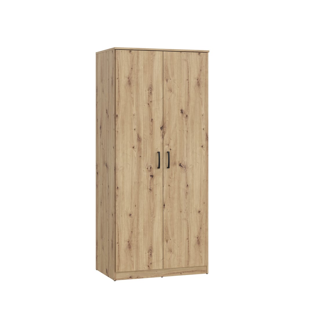 Niko Hinged Door Wardrobe 82cm in Oak Artisan, image 2