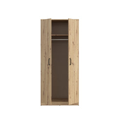 Niko Hinged Door Wardrobe 82cm in Oak Artisan, image 5