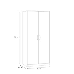 Niko Hinged Door Wardrobe 82cm in Oak Artisan, image 6
