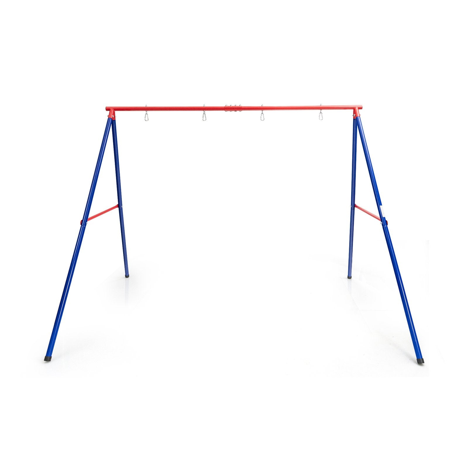 Large Metal Swing Stand with Heavy Duty A-Frame-Red
