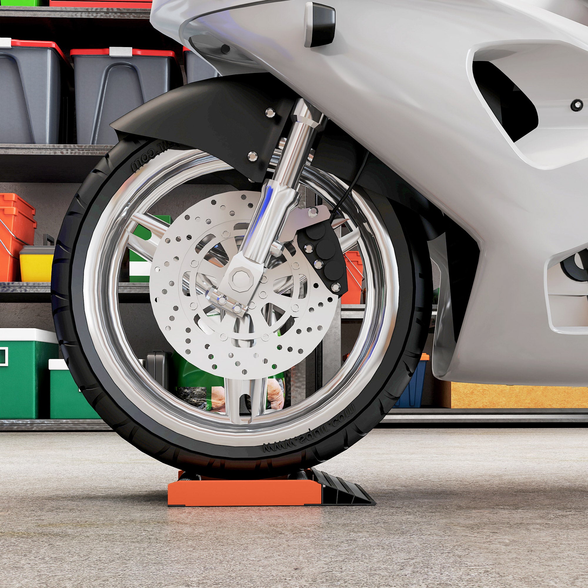 HOMCOM Motorcycle Wheel Cleaning Roller Stand with Aluminium Alloy Frame and Rollers, Motorcycle Maintenance Stand for Tyre Cleaning and Chain Lubrication, Fit Tyre Width < 180mm, Bikes < 500lb, Black