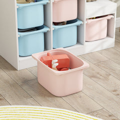 AIYAPLAY Toy Storage Organiser, Three-Layer Kids Toy Storage Units, with Removable Bins, for Ages 3-8 Years, Multi-colour