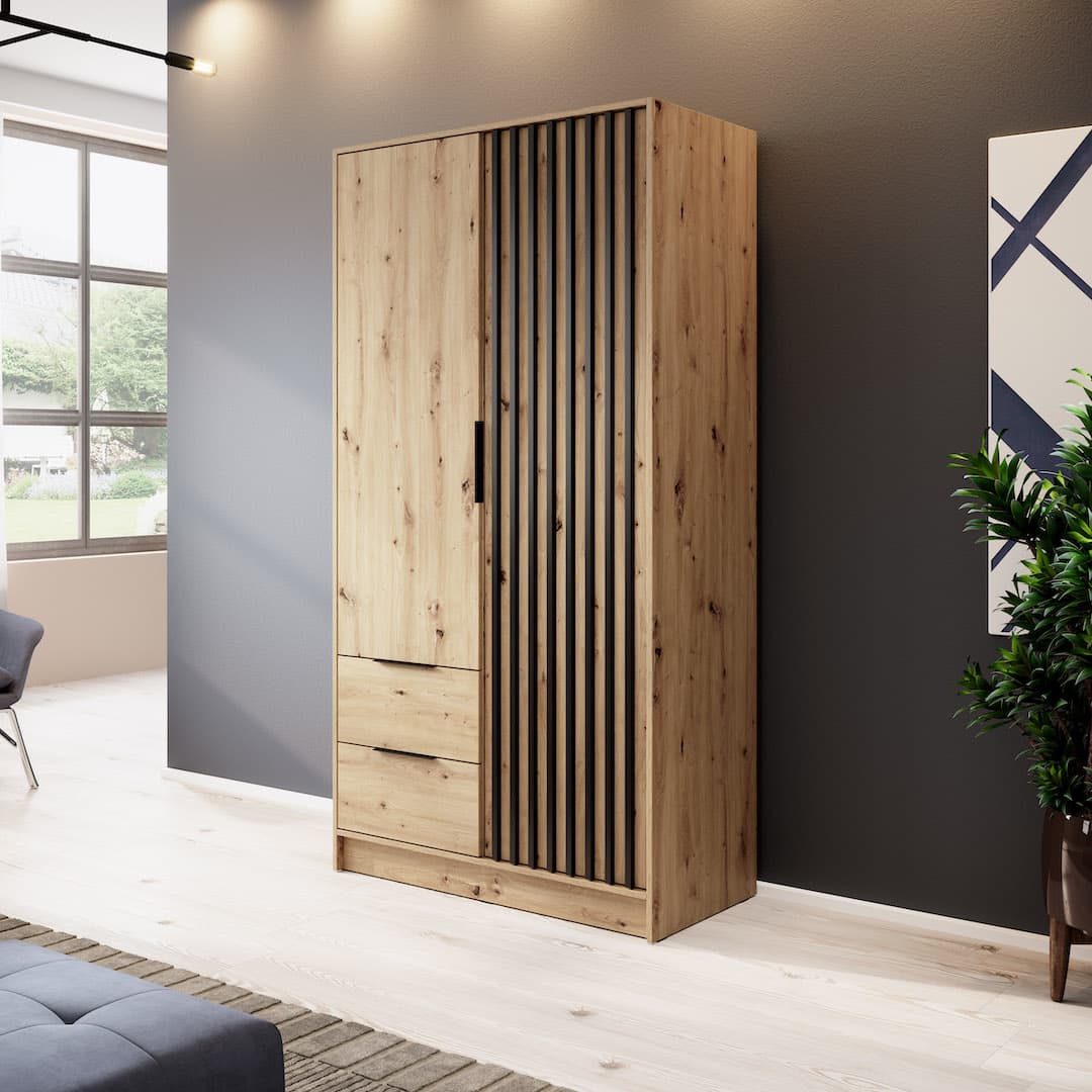 Nelly Hinged Door Wardrobe 105cm