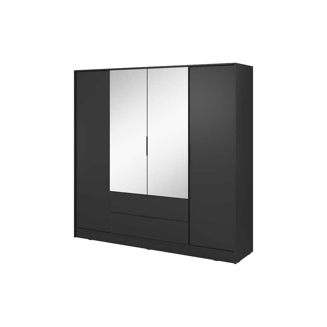 Kelly Hinged Door Wardrobe 206cm [Mirror] - product image 2