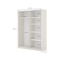 Niva Sliding Door Wardrobe 150cm - product image 9
