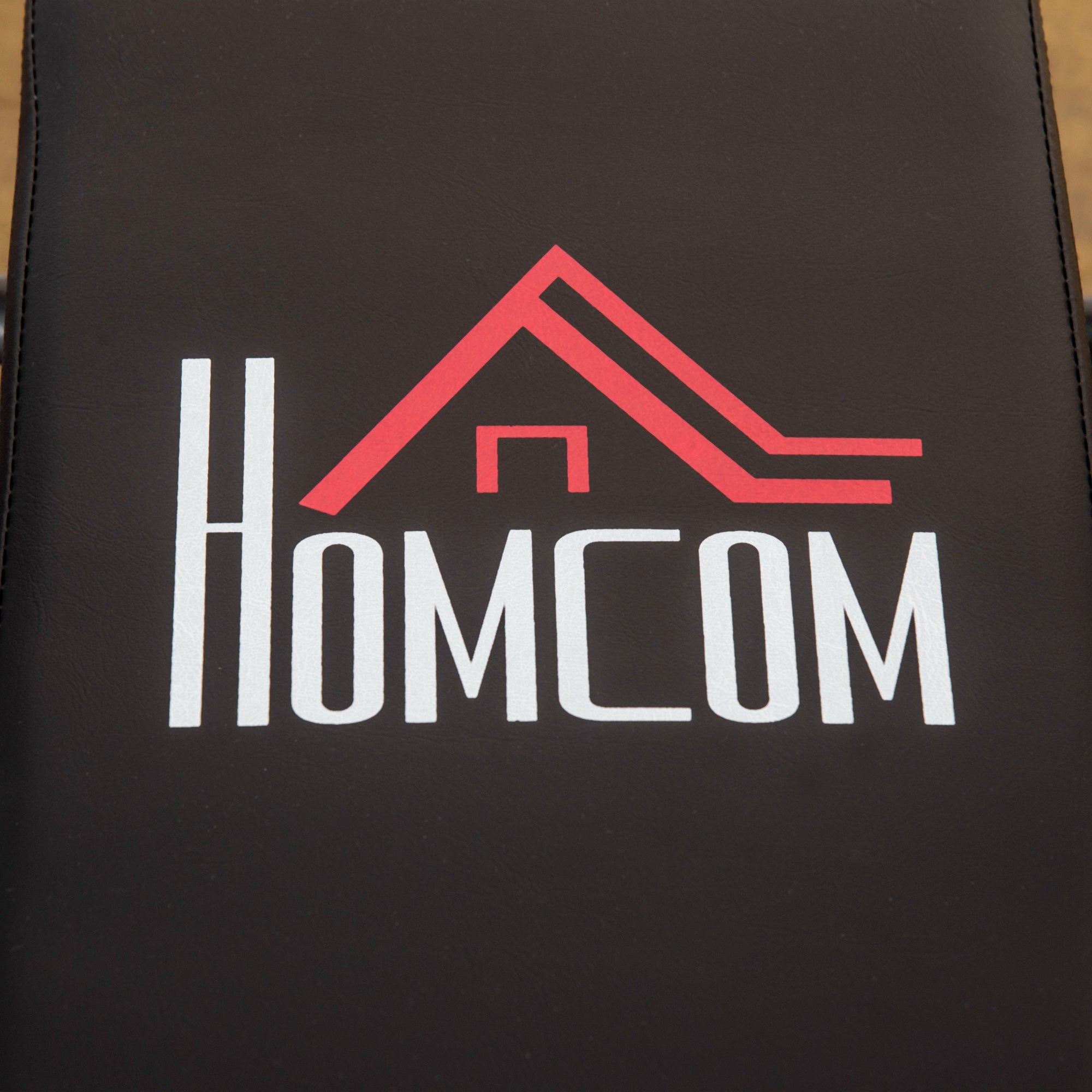 HOMCOM Adjustable Weight Bench, Foldable Bench, with Barbell Rack, Black