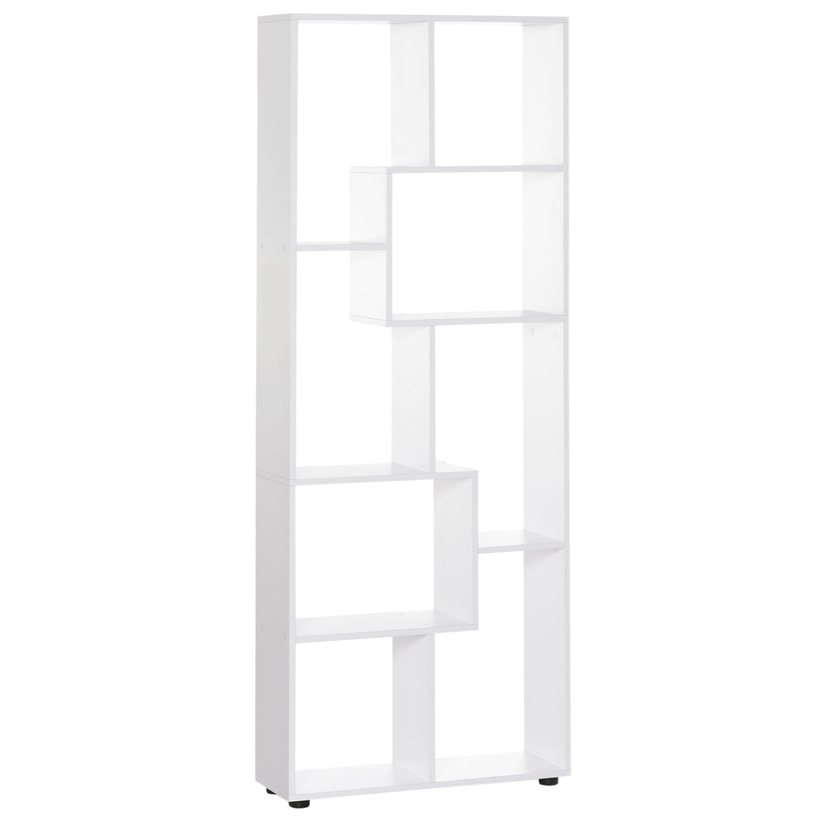 HOMCOM 8-Cube Bookcase, Tall Display Shelf, Standing Storage Rack for Study Room, Living Room, 70 x 24 x 178cm, White