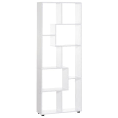 HOMCOM 8-Cube Bookcase, Tall Display Shelf, Standing Storage Rack for Study Room, Living Room, 70 x 24 x 178cm, White
