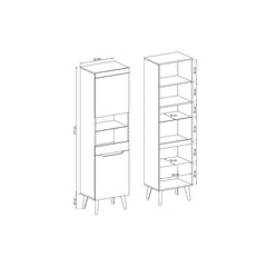Nordi Tall Display Cabinet 53cm - product image 4
