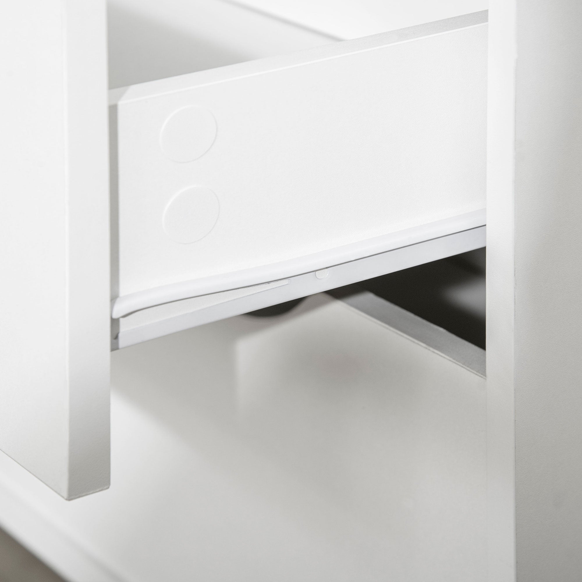 HOMCOM Nordic Style Chest of Drawers, 5 Drawer Dresser with 4 Tapered Legs and Groove Handles, Storage Organiser Side Cabinet for Bedroom, Living Room