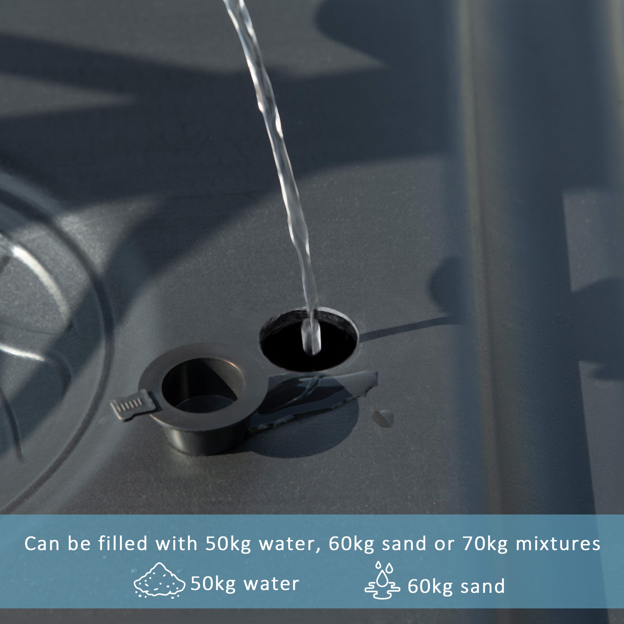 SPORTNOW 2.6-3.1m Adjustable Basketball Hoop and Basketball Stand w/ Backboard and Weighted Base, Portable on Wheels, Black