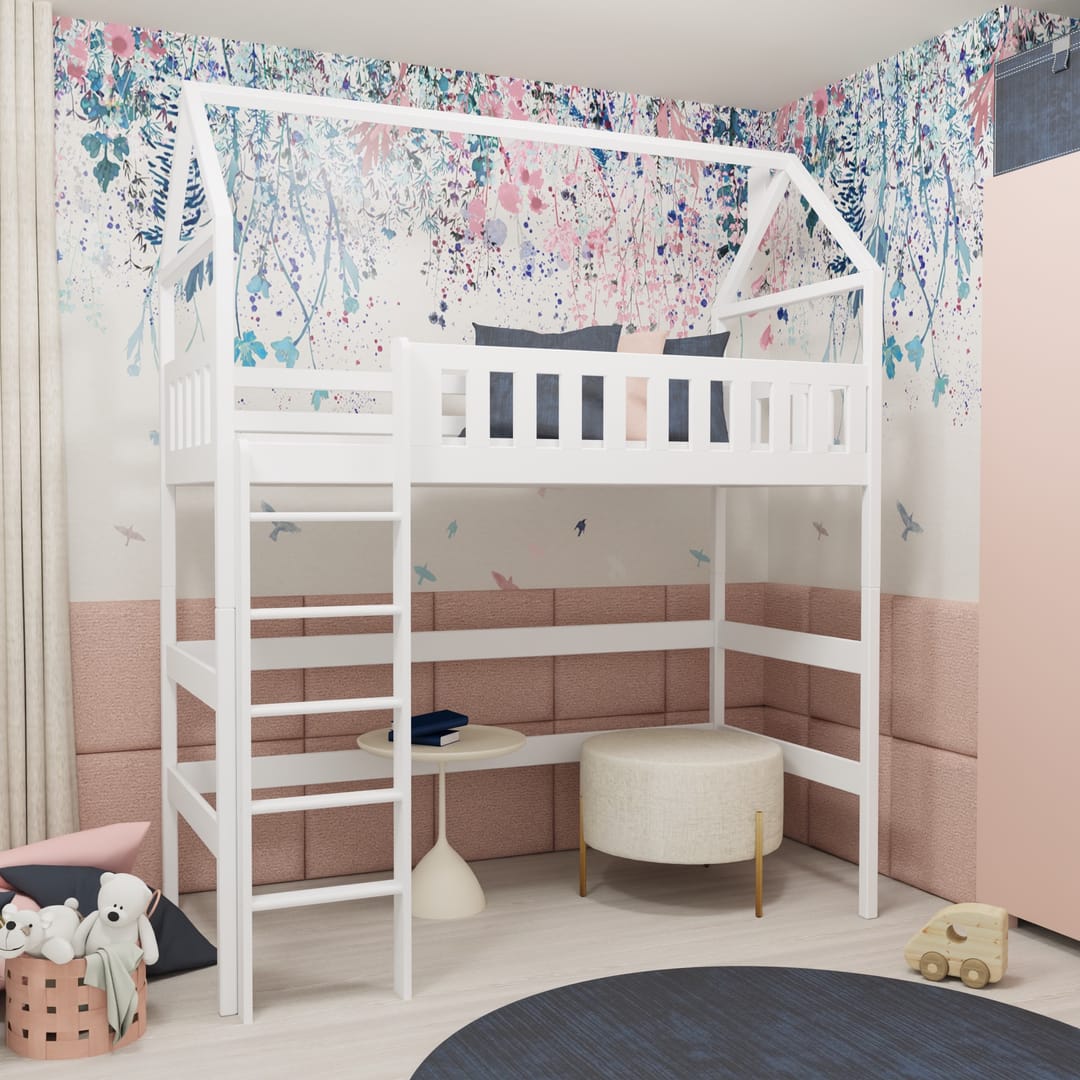 Otylia Wooden Loft Bed