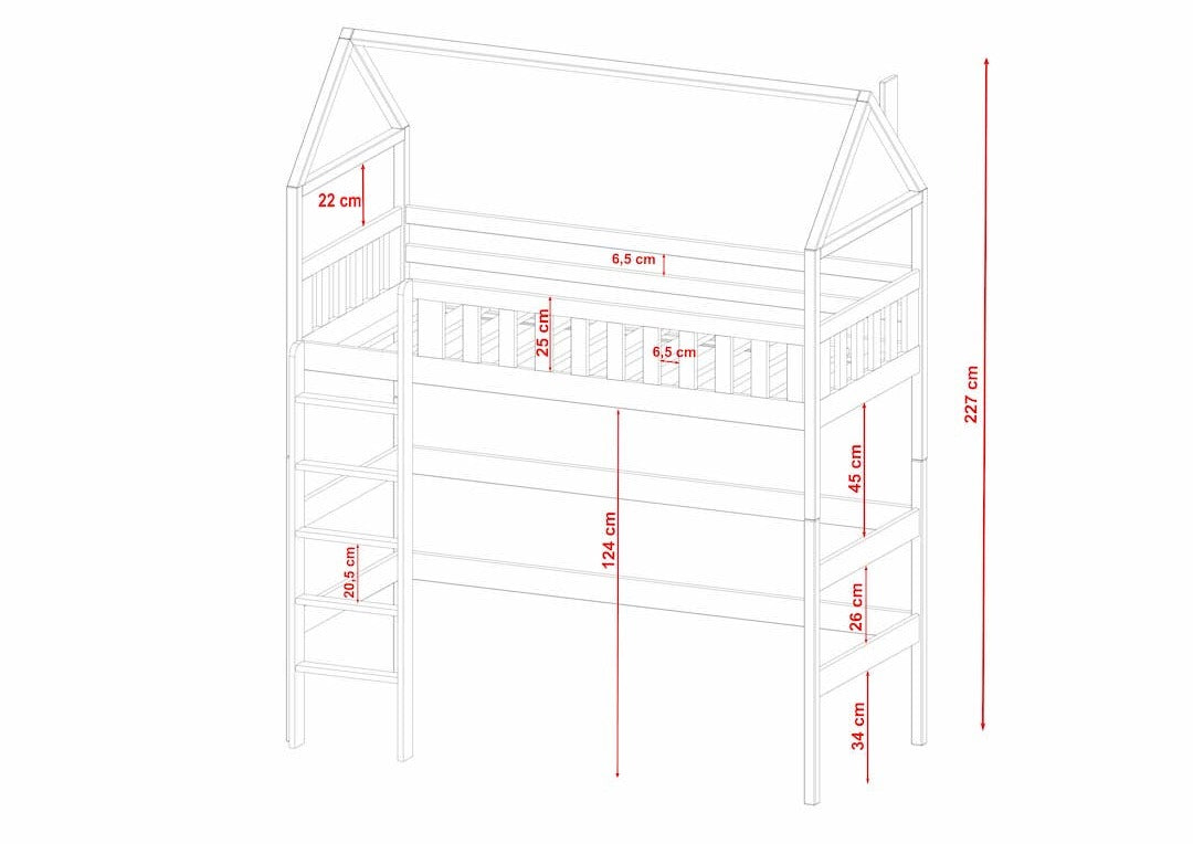 Otylia Wooden Loft Bed - product image 16