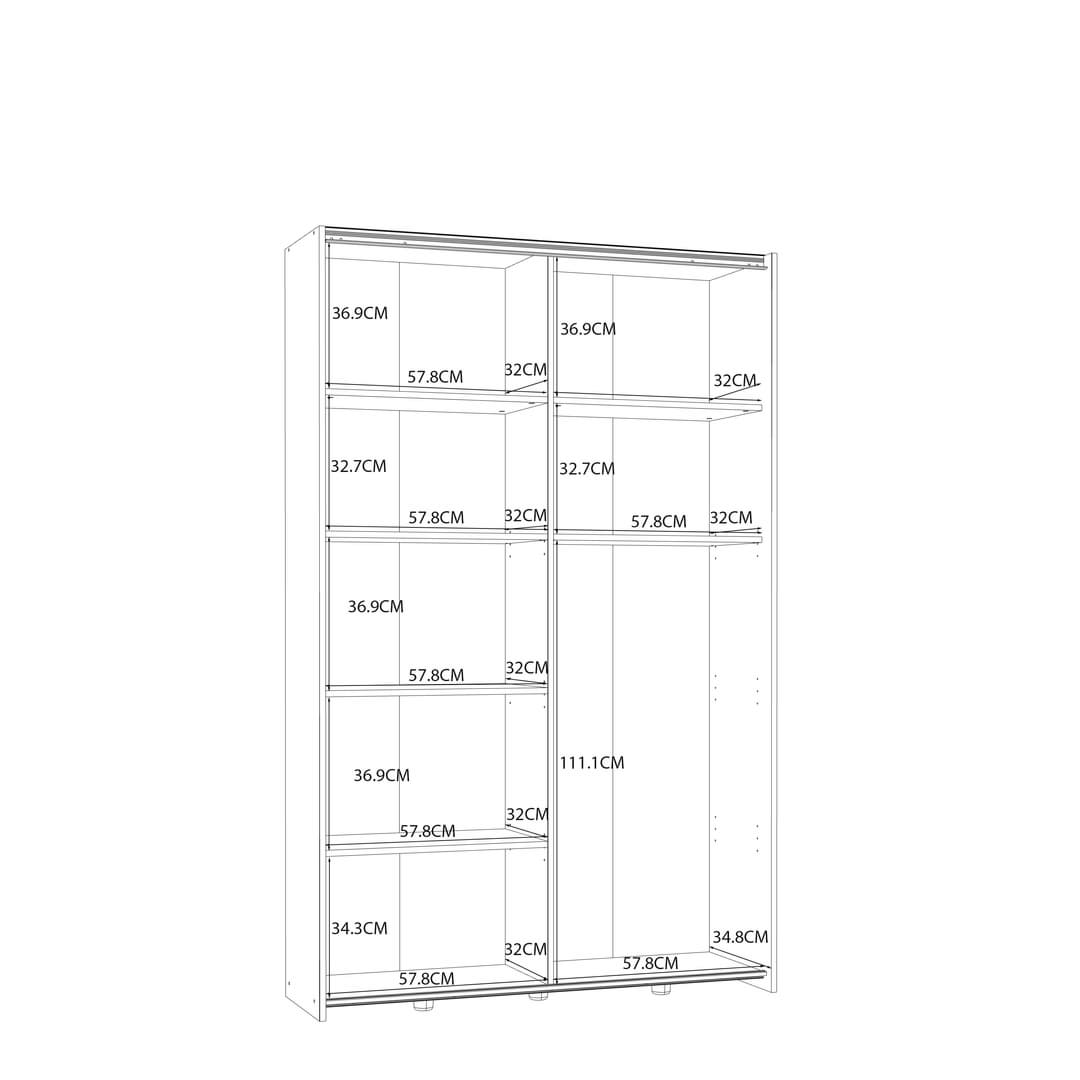 Ozzula Sliding Door Wardrobe image