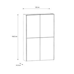 Ozzula Sliding Door Wardrobe 120cm, image 40