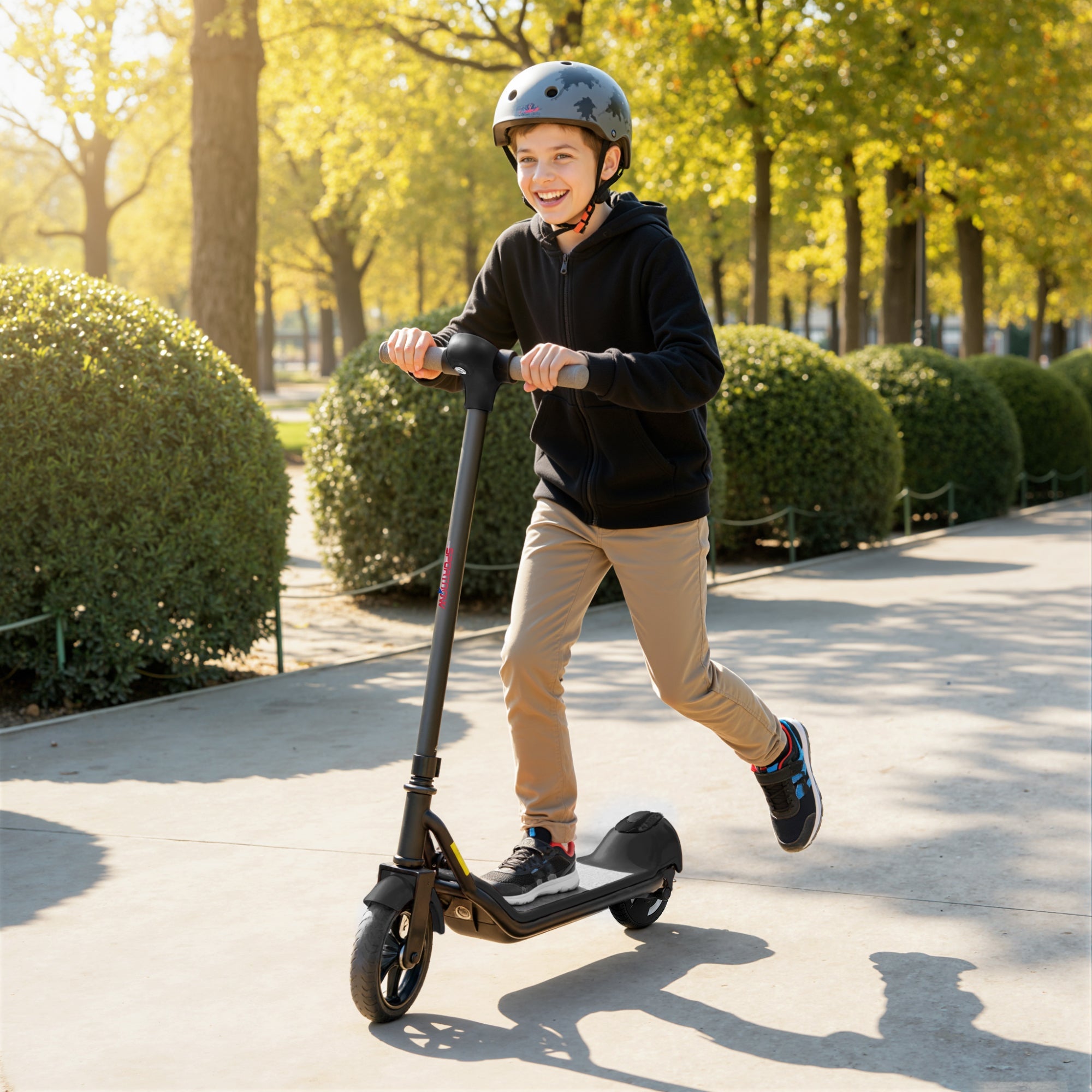 SPORTNOW Electric Scooter for Kids, with LED Display, Black
