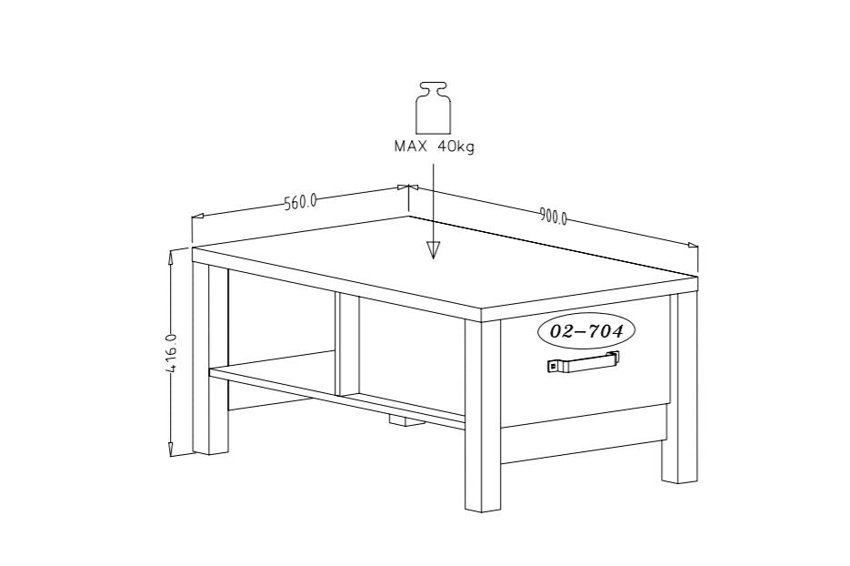 Olin 99 Coffee Table 90cm - product image 6