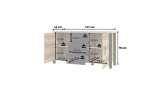 Olin 26 Sideboard Cabinet 147cm - product image 3
