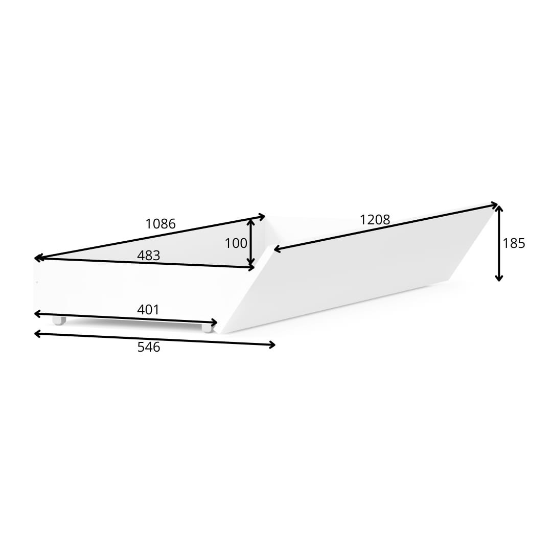 Optional Drawers Florencja Bed Frame [Set Of Two]