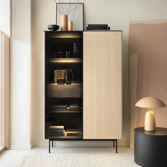 Orta Tall Display Cabinet 107cm