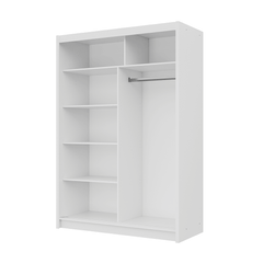 Oak Sonoma Mirrored Sliding Door Wardrobe 150cm – MAYFAIR