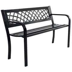 Metal Frame Outdoor Bench with 280 KG Load Capacity
