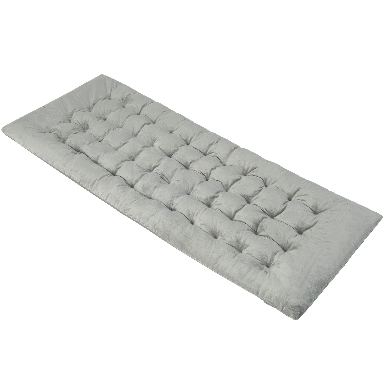 Outdoor Camping Cot Pads Crystal Velvet Sleeping Pads Mattress-Grey