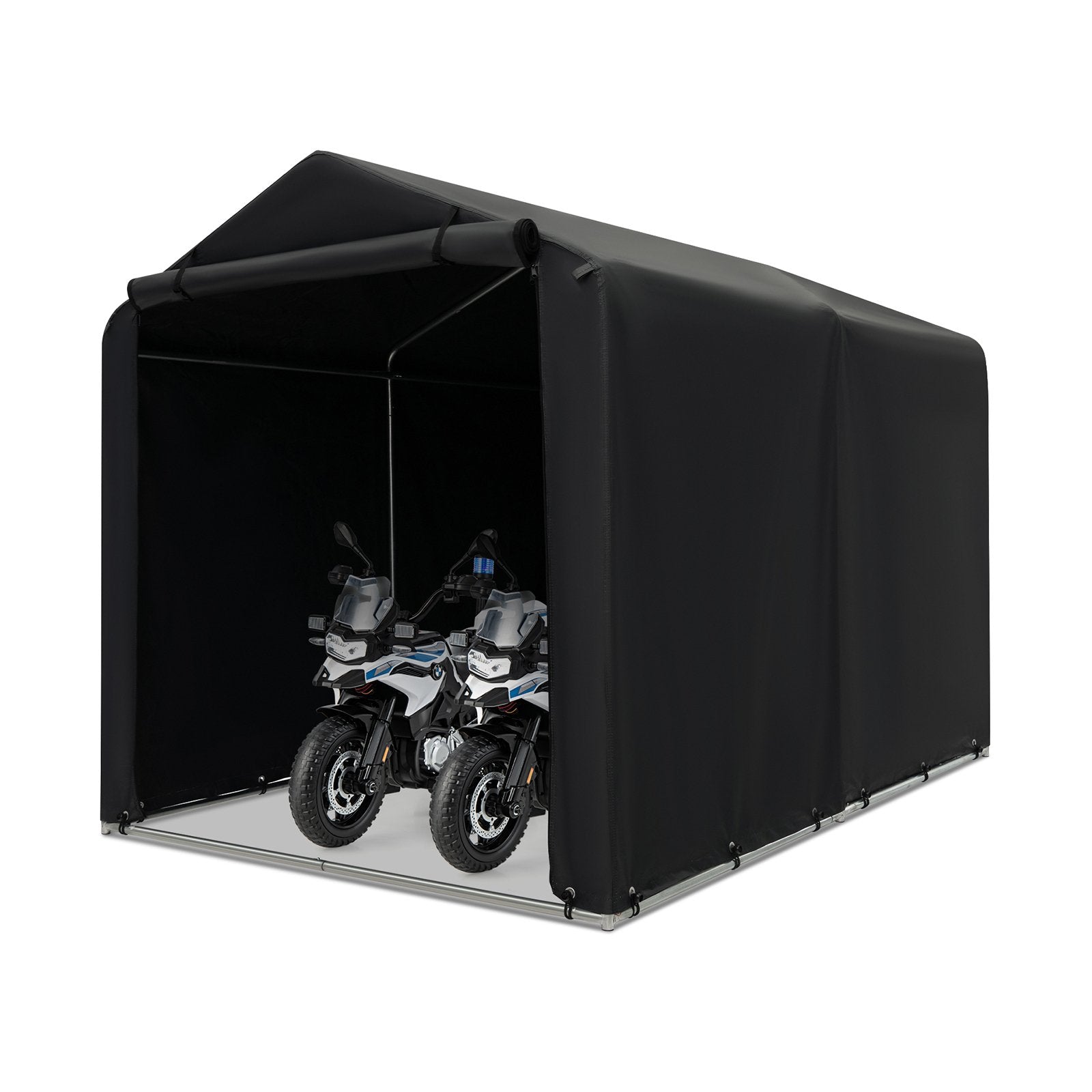 Outdoor Storage Shed Portable Garage Shelter for Bikes-Grey