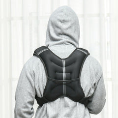 HOMCOM 8KG Weighted Vest, Running Weight Vest with Adjustable Strap, Convenient Pocket and Reflective Strips for Men and Women